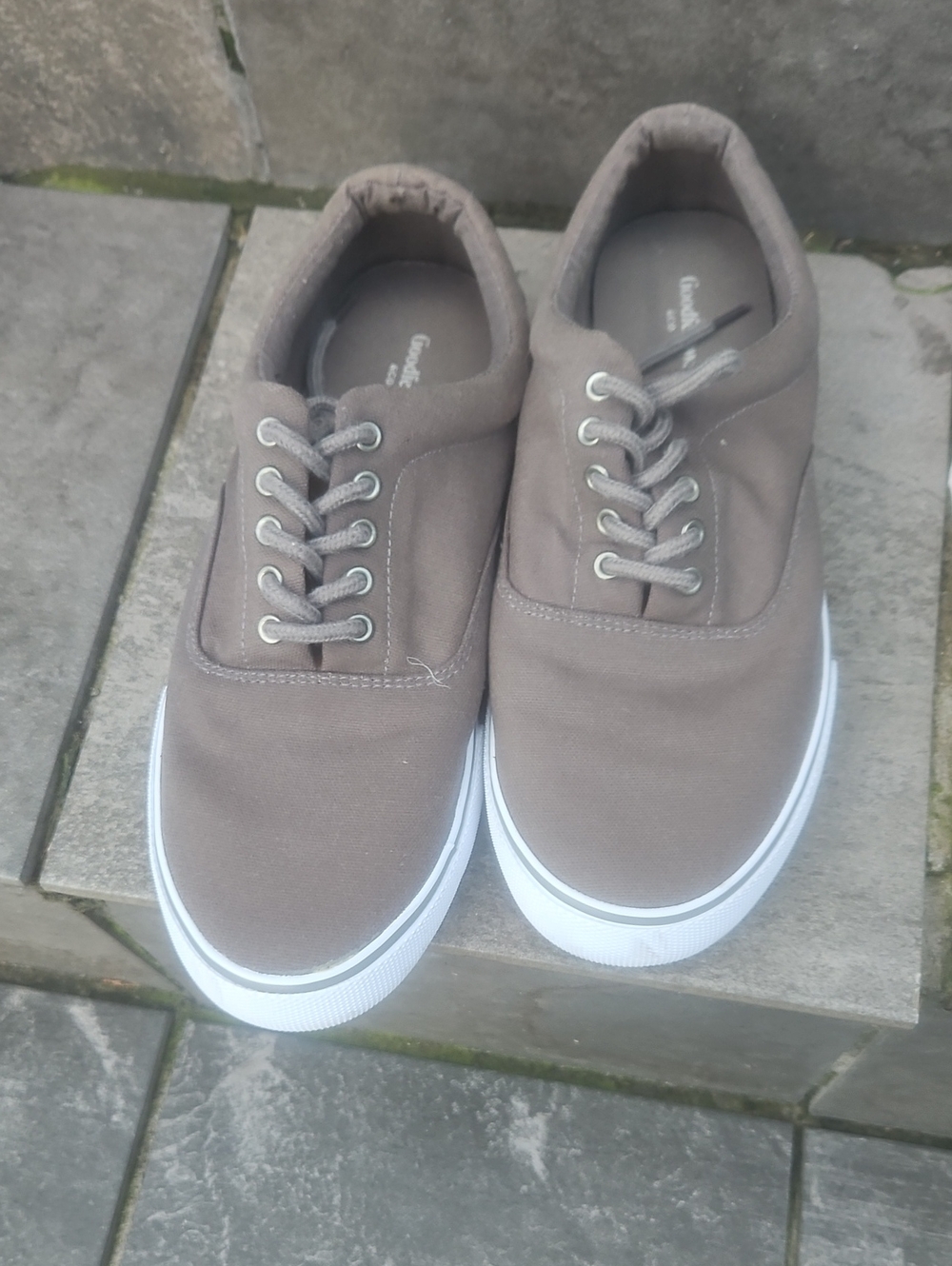 Goodfellow & Co Brown Canvas Lace-Up Sneakers